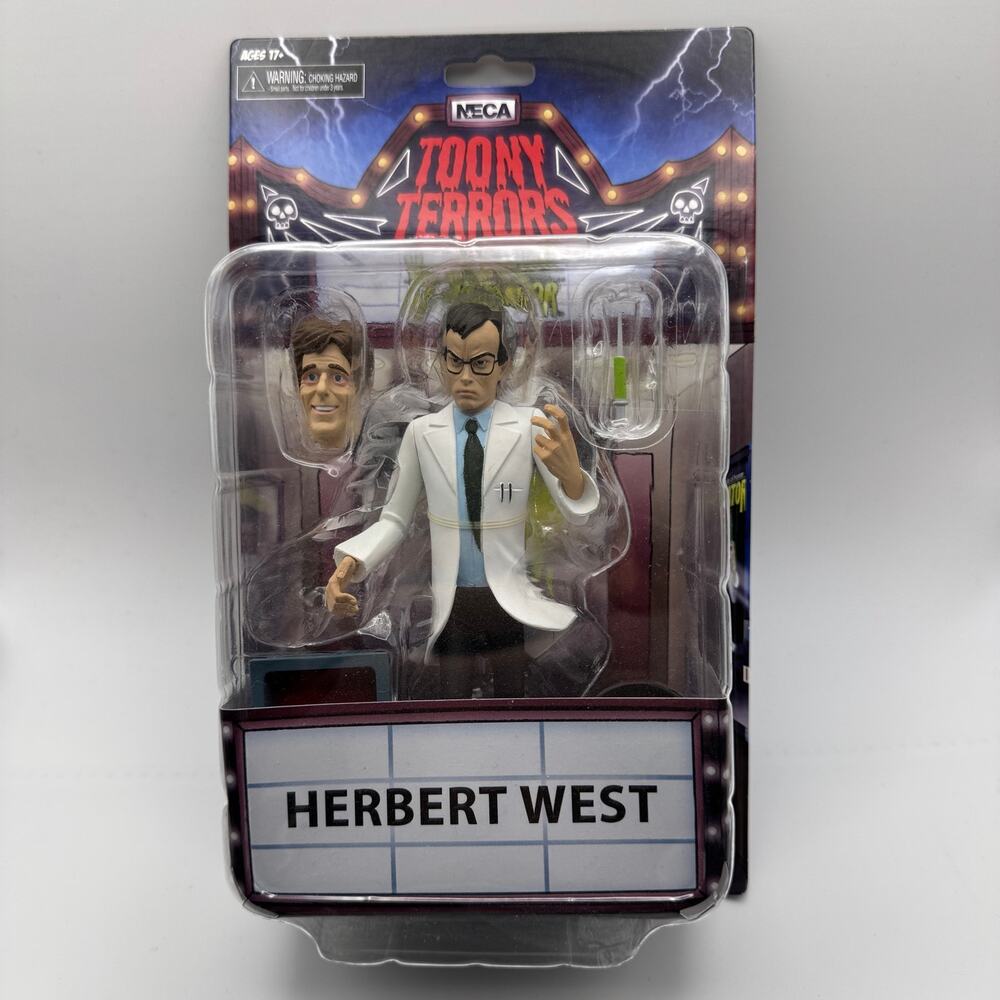 NECA Toony Terrors Herbert West Re-Animator 6" Action Figure NIP Reel Toys